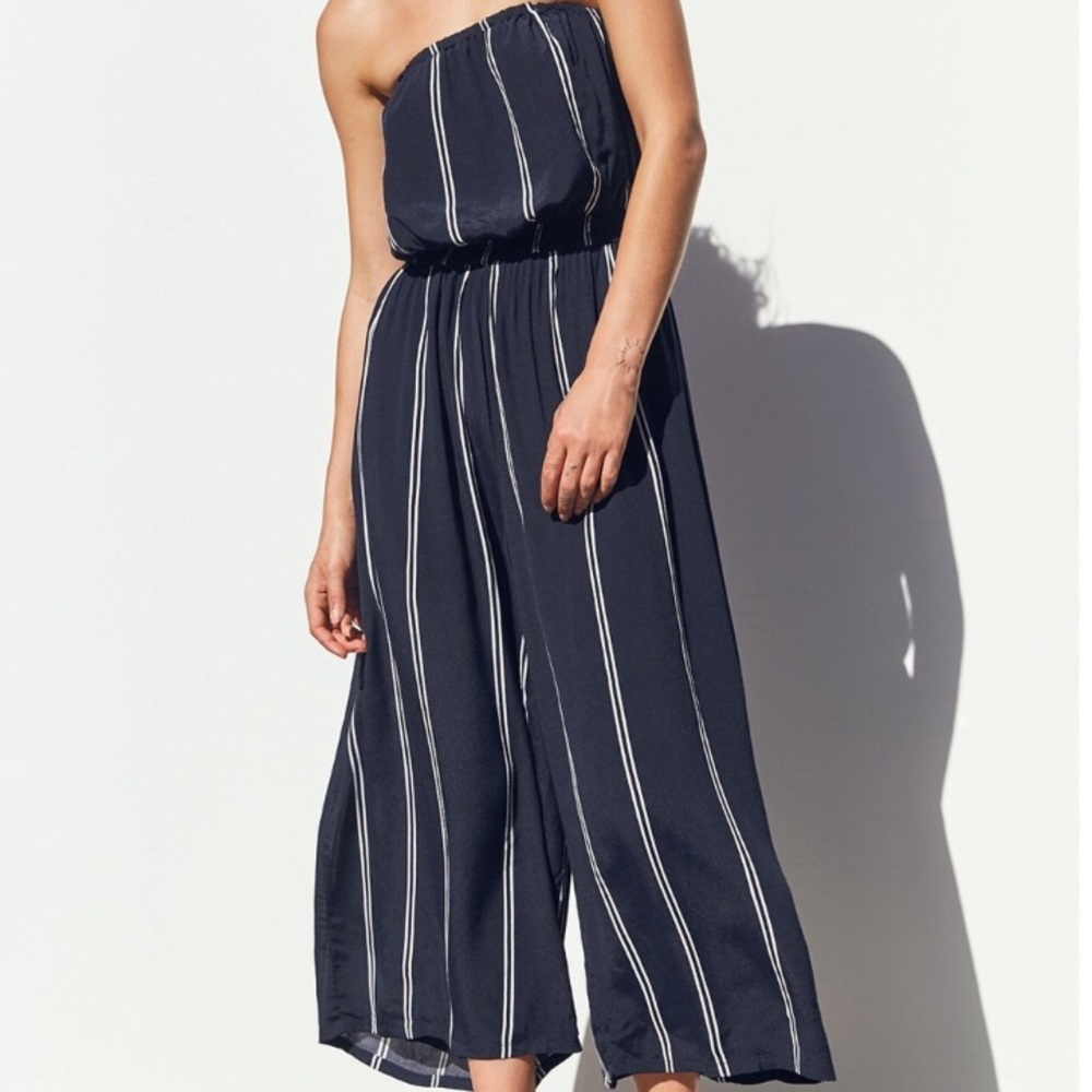 Urban Outfitters Small navy striped jumpsuit